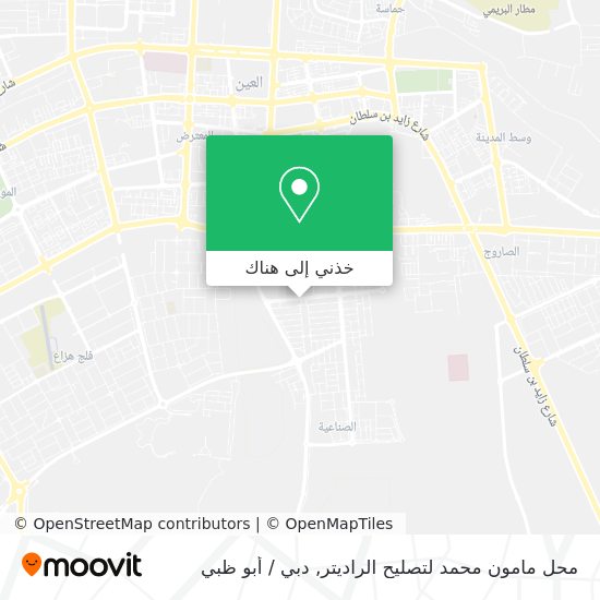 خريطة محل مامون محمد لتصليح الراديتر