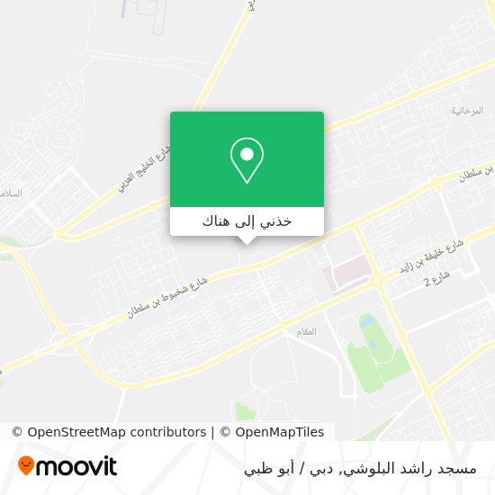 خريطة مسجد راشد البلوشي