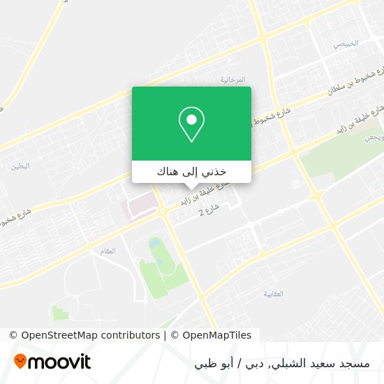 خريطة مسجد سعيد الشبلي