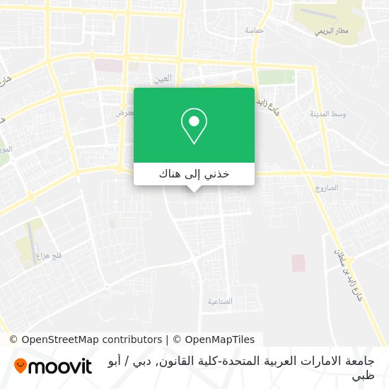 خريطة جامعة الامارات العربية المتحدة-كلية القانون