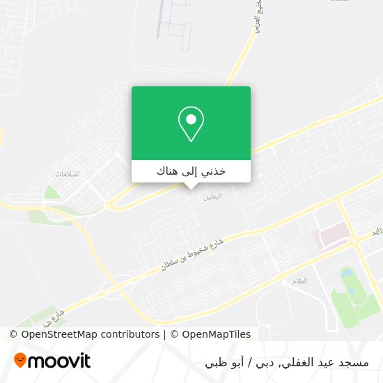 خريطة مسجد عيد الغفلي
