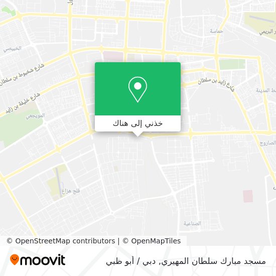 خريطة مسجد مبارك سلطان المهيري