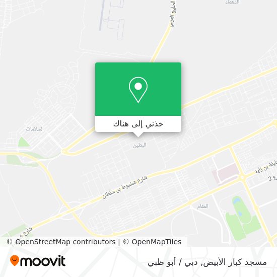 خريطة مسجد كبار الأبيض