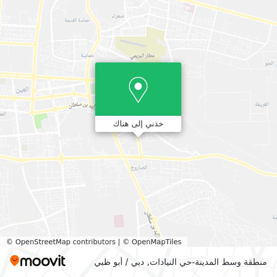 خريطة منطقة وسط المدينة-حي النيادات