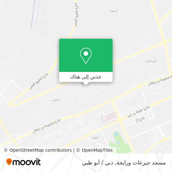 خريطة مسجد جيزعات ورايجة