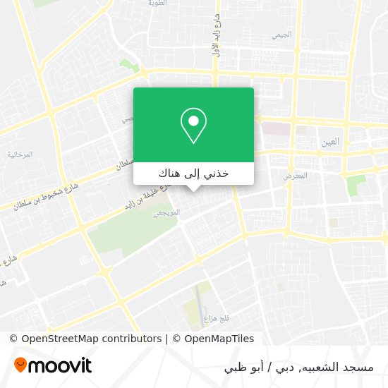 خريطة مسجد الشعبيه