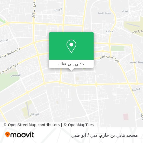 خريطة مسجد هاني بن حازم