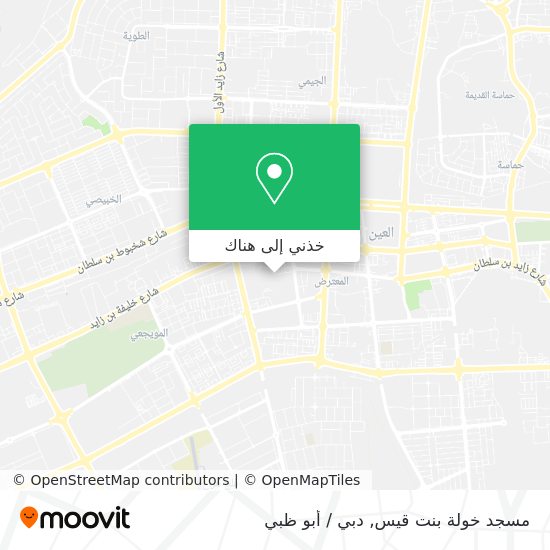 خريطة مسجد خولة بنت قيس