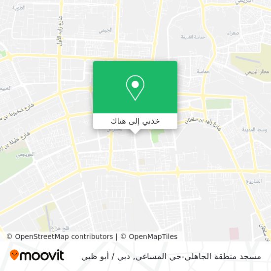 خريطة مسجد منطقة الجاهلي-حي المساغي