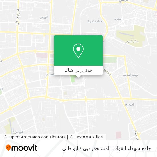 خريطة جامع شهداء القوات المسلحة