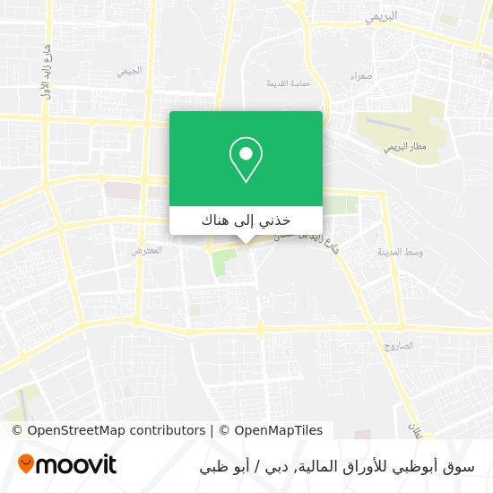 خريطة سوق أبوظبي للأوراق المالية