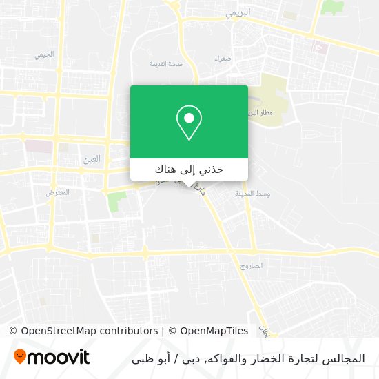 خريطة المجالس لتجارة الخضار والفواكه