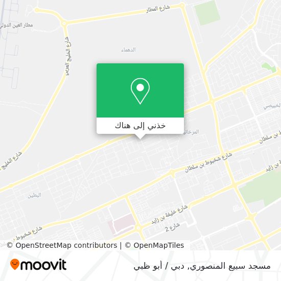 خريطة مسجد سبيع المنصوري