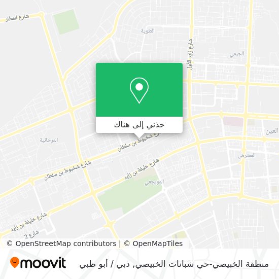 خريطة منطقة الخبيصي-حي شبانات الخبيصي