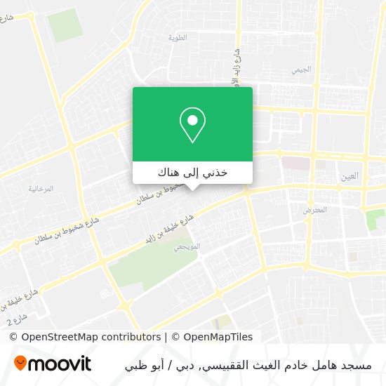 خريطة مسجد هامل خادم الغيث الققبيسي