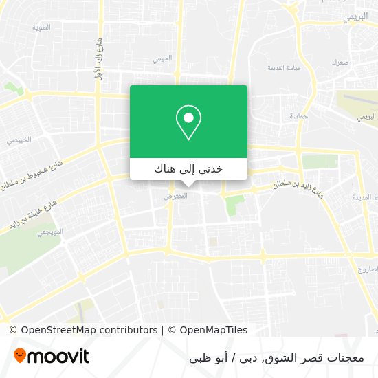 خريطة معجنات قصر الشوق