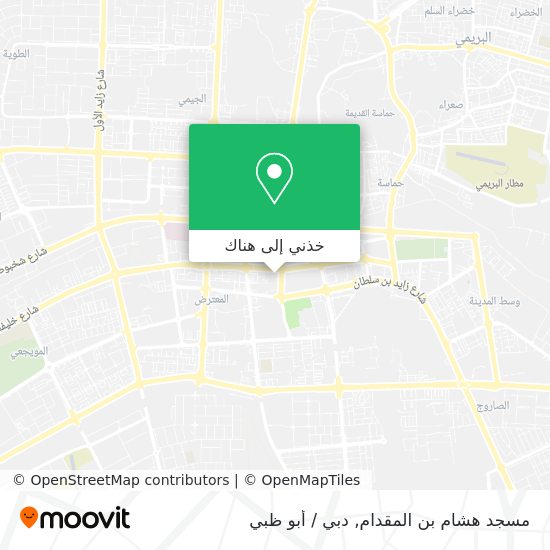 خريطة مسجد هشام بن المقدام