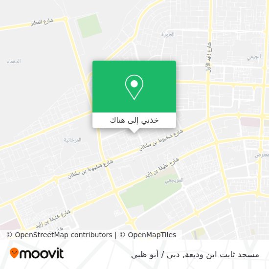 خريطة مسجد ثابت ابن وديعة