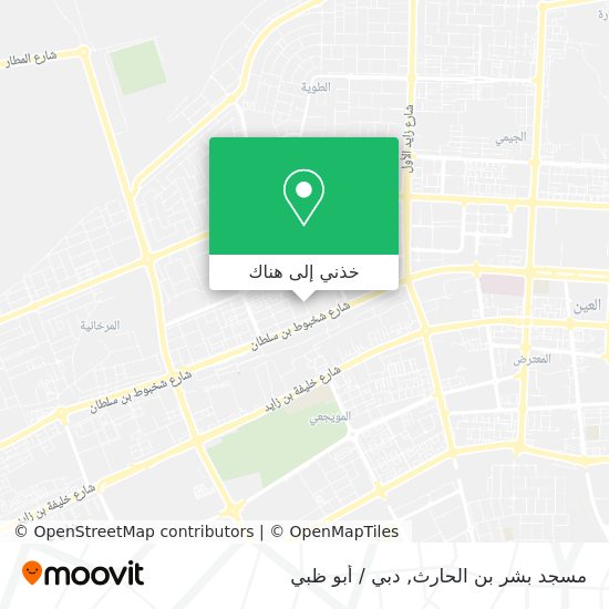 خريطة مسجد بشر بن الحارث