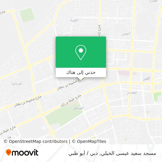 خريطة مسجد سعيد عيسى الخيلي