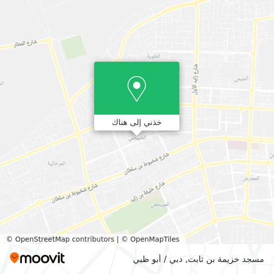 خريطة مسجد خزيمة بن ثابت