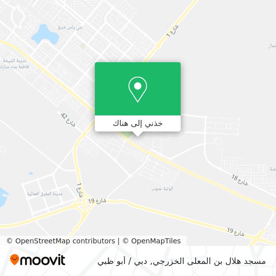 خريطة مسجد هلال بن المعلى الخزرجي
