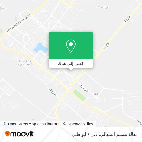 خريطة بقالة مسلم المنهالي