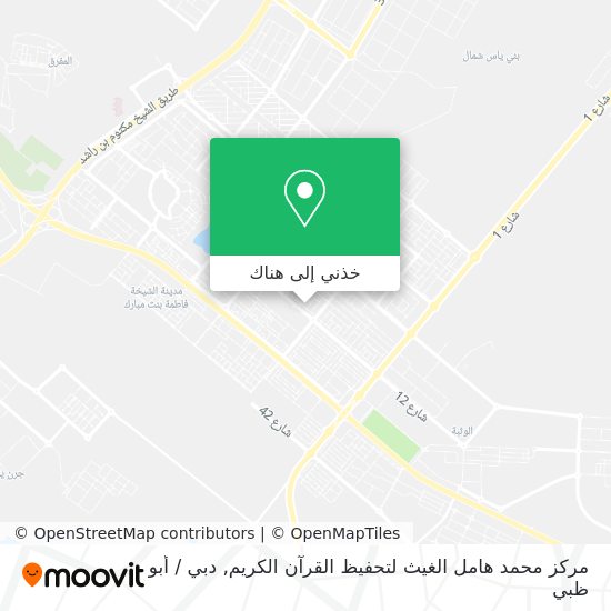 خريطة مركز محمد هامل الغيث لتحفيظ القرآن الكريم