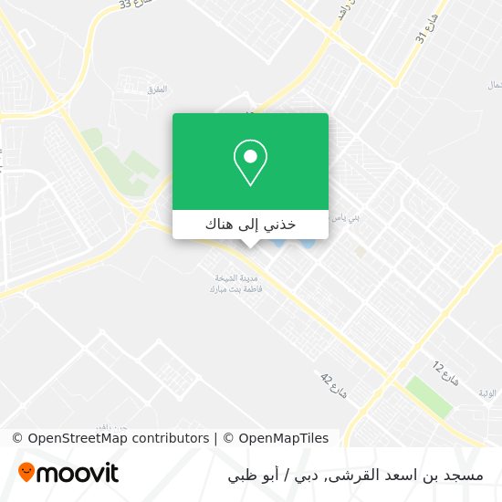 خريطة مسجد بن اسعد القرشى
