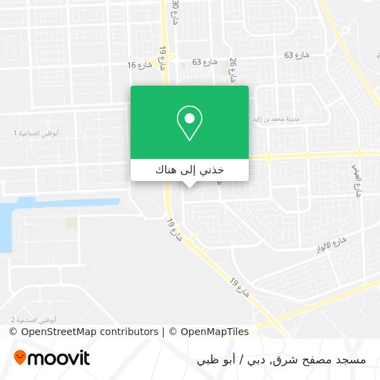 خريطة مسجد مصفح شرق
