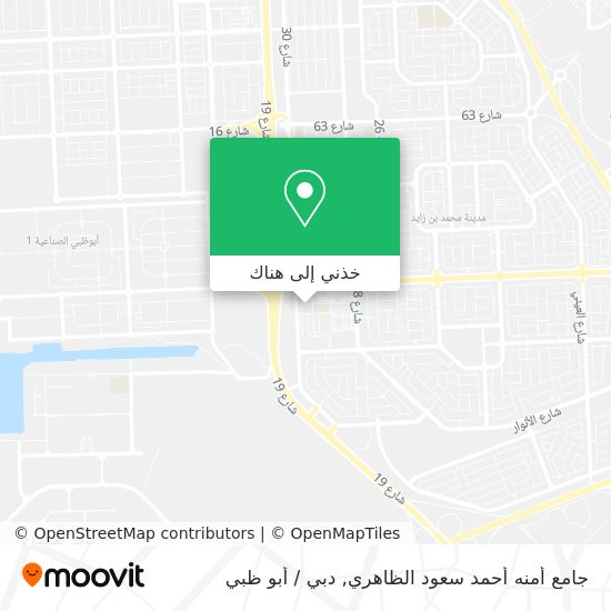 خريطة جامع أمنه أحمد سعود الظاهري