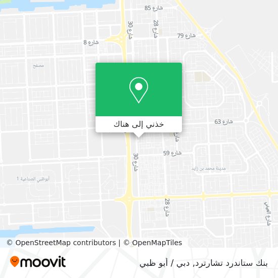 خريطة بنك ستاندرد تشارترد