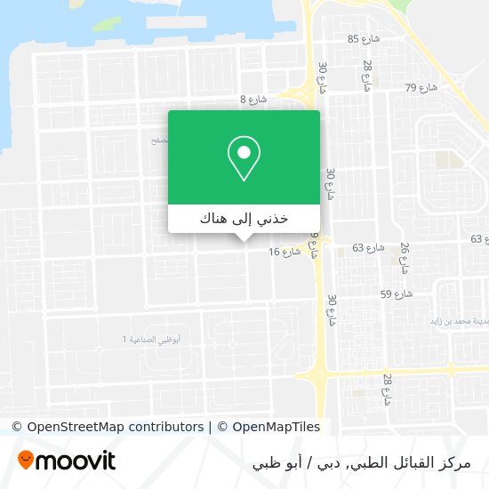 خريطة مركز القبائل الطبي