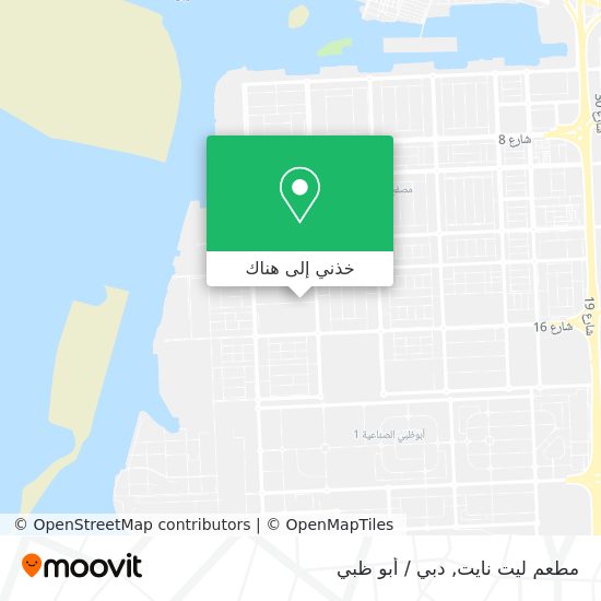 خريطة مطعم ليت نايت