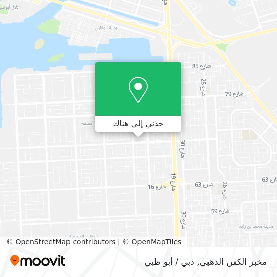 خريطة مخبز الكفن الذهبي