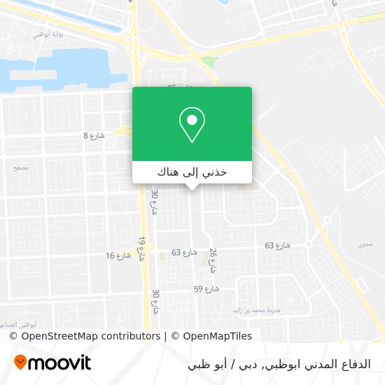 خريطة الدفاع المدني ابوظبي
