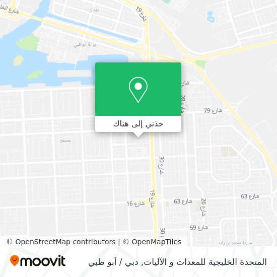 خريطة المتحدة الخليجية للمعدات و الآليات