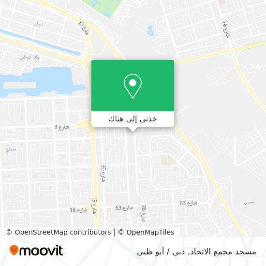 خريطة مسجد مجمع الاتحاد