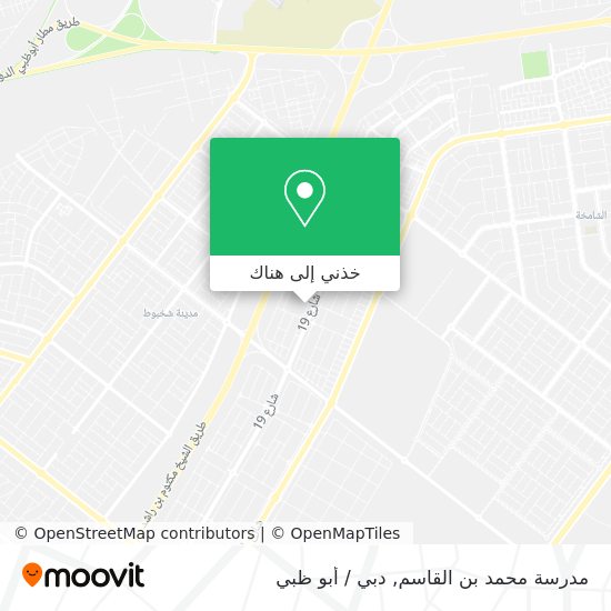 خريطة مدرسة محمد بن القاسم