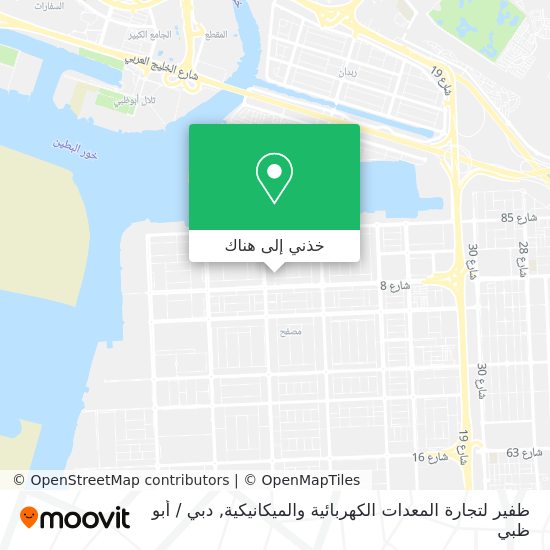 خريطة ظفير لتجارة المعدات الكهربائية والميكانيكية