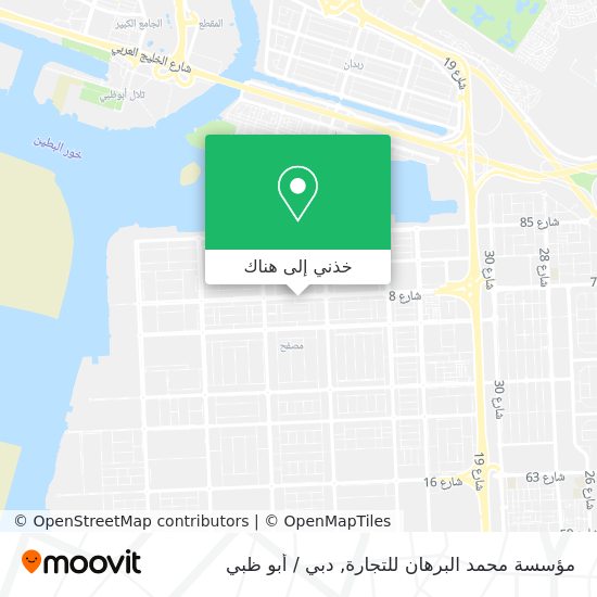 خريطة مؤسسة محمد البرهان للتجارة