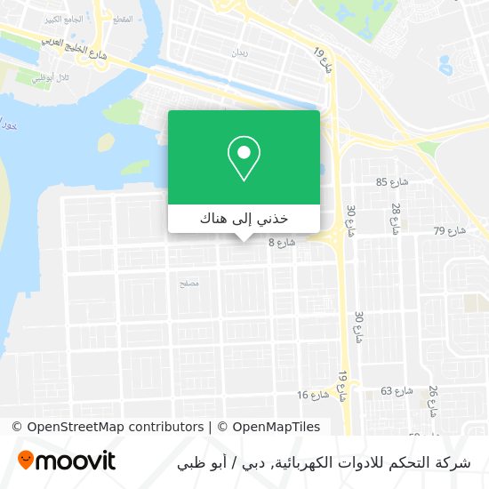 خريطة شركة التحكم للادوات الكهربائية