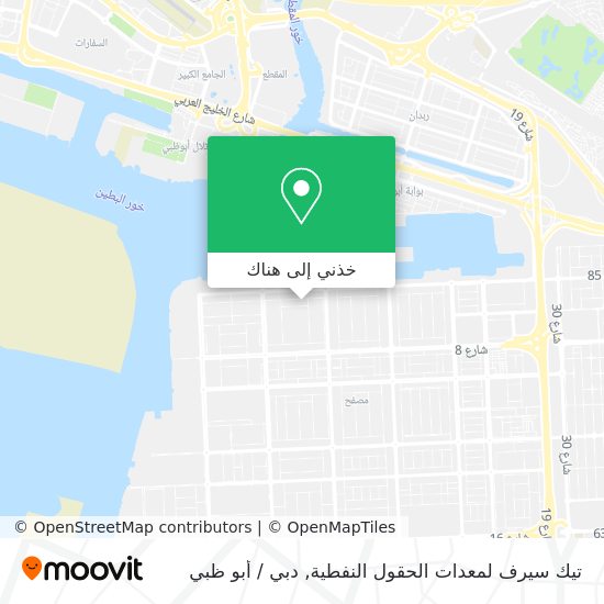 خريطة تيك سيرف لمعدات الحقول النفطية