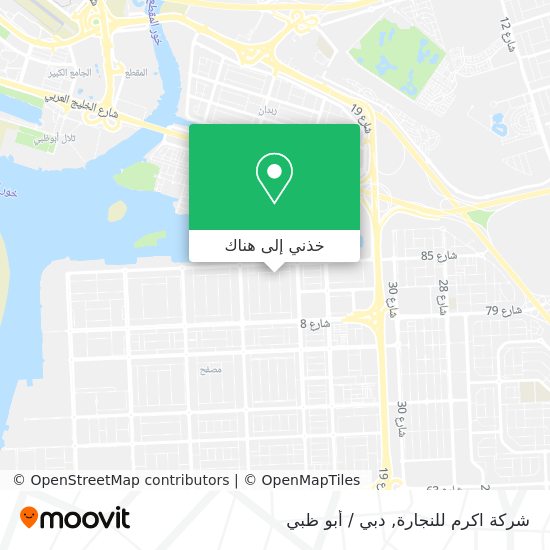 خريطة شركة اكرم للنجارة
