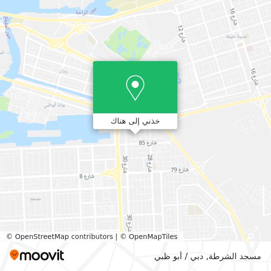خريطة مسجد الشرطة