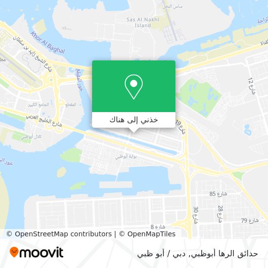 خريطة حدائق الرها أبوظبي