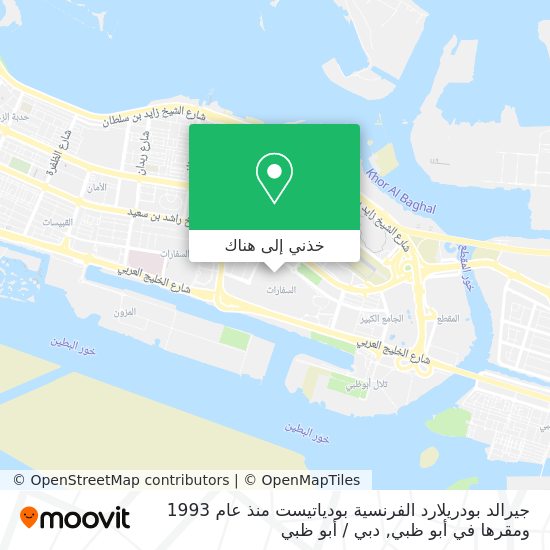خريطة جيرالد بودريلارد الفرنسية بودياتيست منذ عام 1993 ومقرها في أبو ظبي