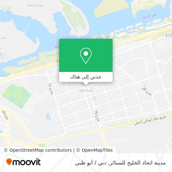 خريطة مدينة اتحاد الخليح للستائر