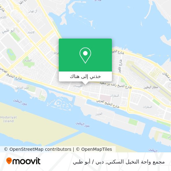 خريطة مجمع واحة النخيل السكني