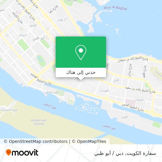 خريطة سفارة الكويت